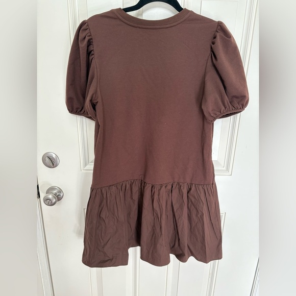 English Factory Knit Woven Mixed Dress Size Medium - Picture 4 of 7